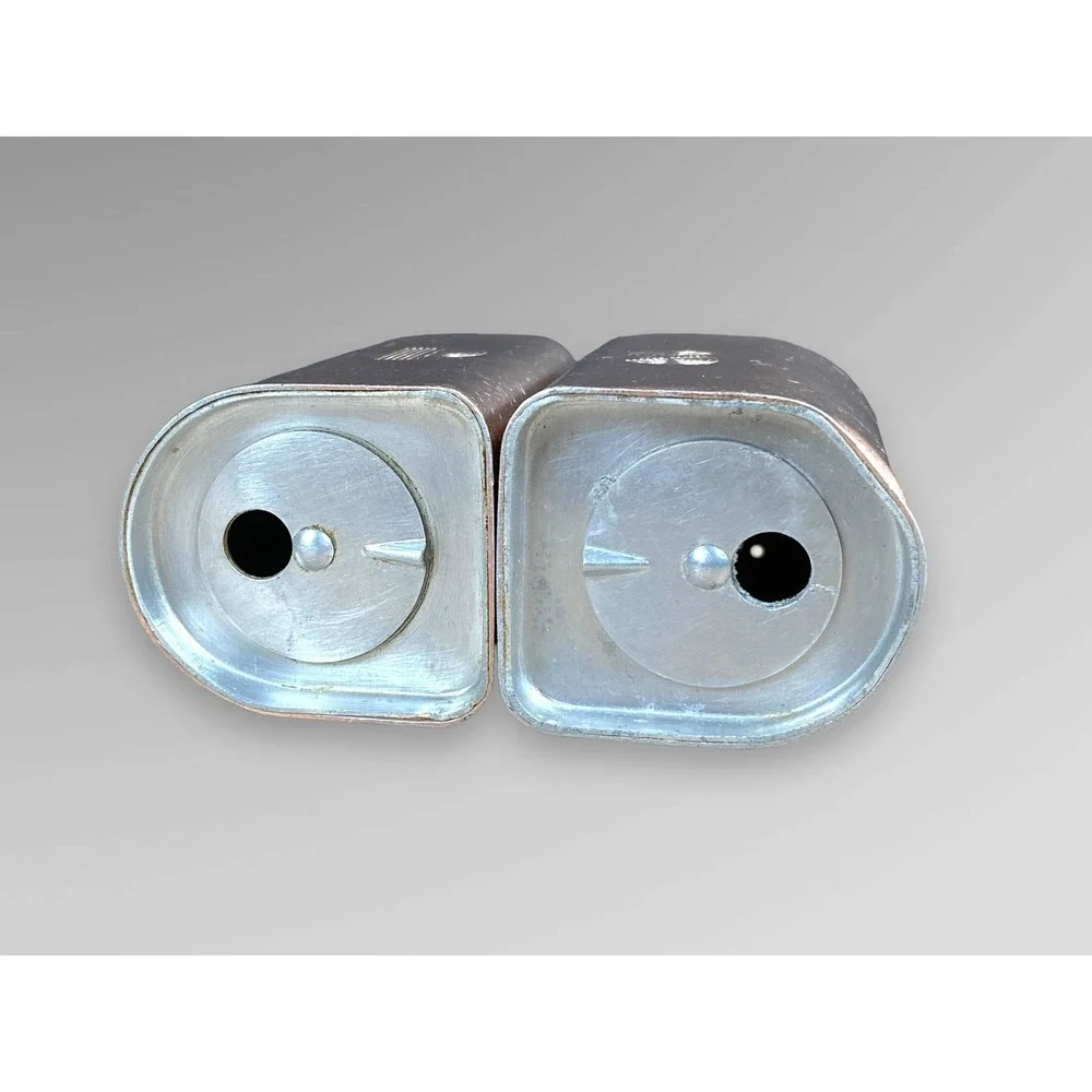 MCM Copper Look Aluminum‎ Salt Pepper Shakers Possibly Mirro